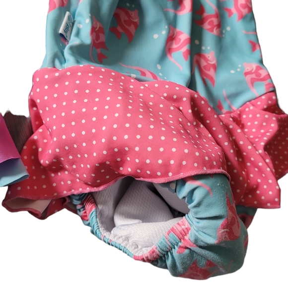 Iplay Wonder Nation 2T Toddler Girl Swimsuit Lot Unicorn One Pc Reusable Diaper - Picture 12 of 12